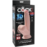 King Cock - Balles Gode 3D Plus 15.2 Cm Peau Claire
